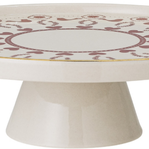 Kagefad Bloomingville Jolly stentøj Ø26 cm rød julepynt serveringsfad