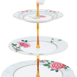 Pip studio Porcelæn Blushing Birds Kageopsats i 3 Etager Hvid