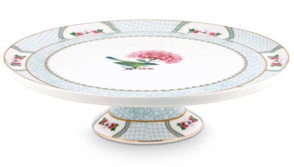 Pip studio Porcelæn Blushing Birds Stor Kagefad Hvid