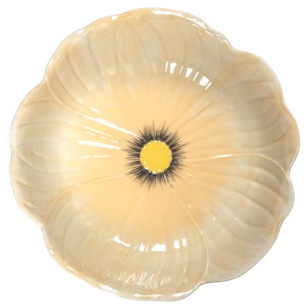 Poppy kagefad på fod Ø26 cm, beige