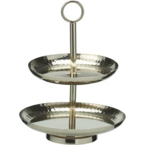 2 Etagers Kageopsats Sølv
