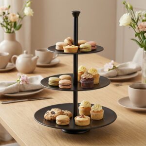 3 Etagers Kageopsats Sort