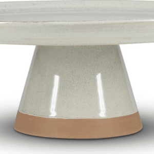 Kagefad/kageopsats Salt & Pepper Cameo Ø33,5 cm - beige stentøj, reaktiv glasur, hævet fod, tåler mikrobølgeovn og opvaskemaskine